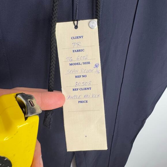 NEW Borelio Men’s Dress Pants 34 Sean Relax Fit Navy Blue Stretch Waist Band - Picture 2 of 8